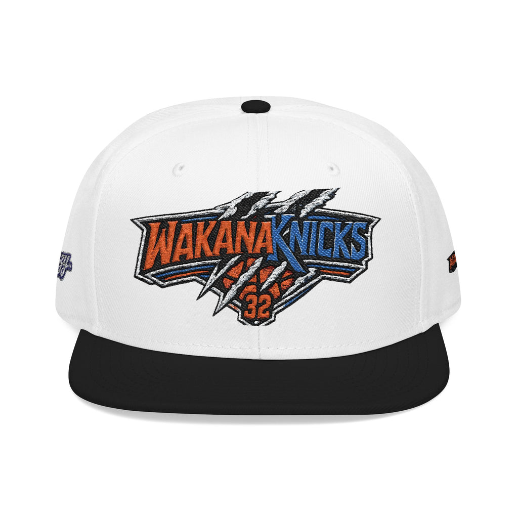 New York Knicks Embroidered Snapback Hat — Retro Team Logo Cap