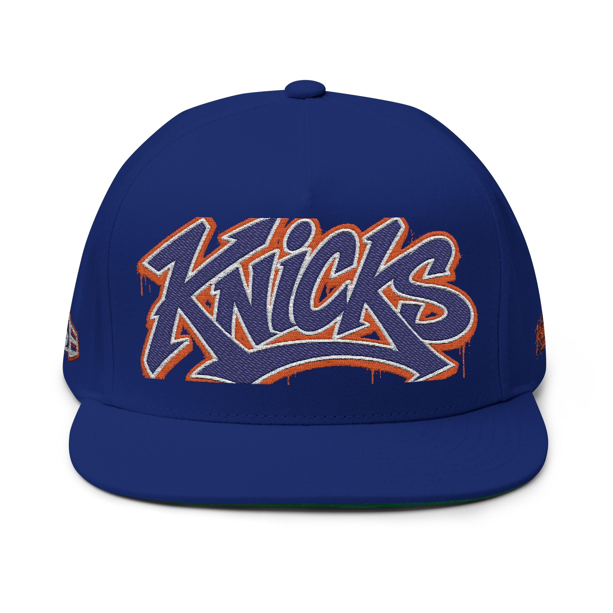 Knicks Embroidered Flat Bill Cap