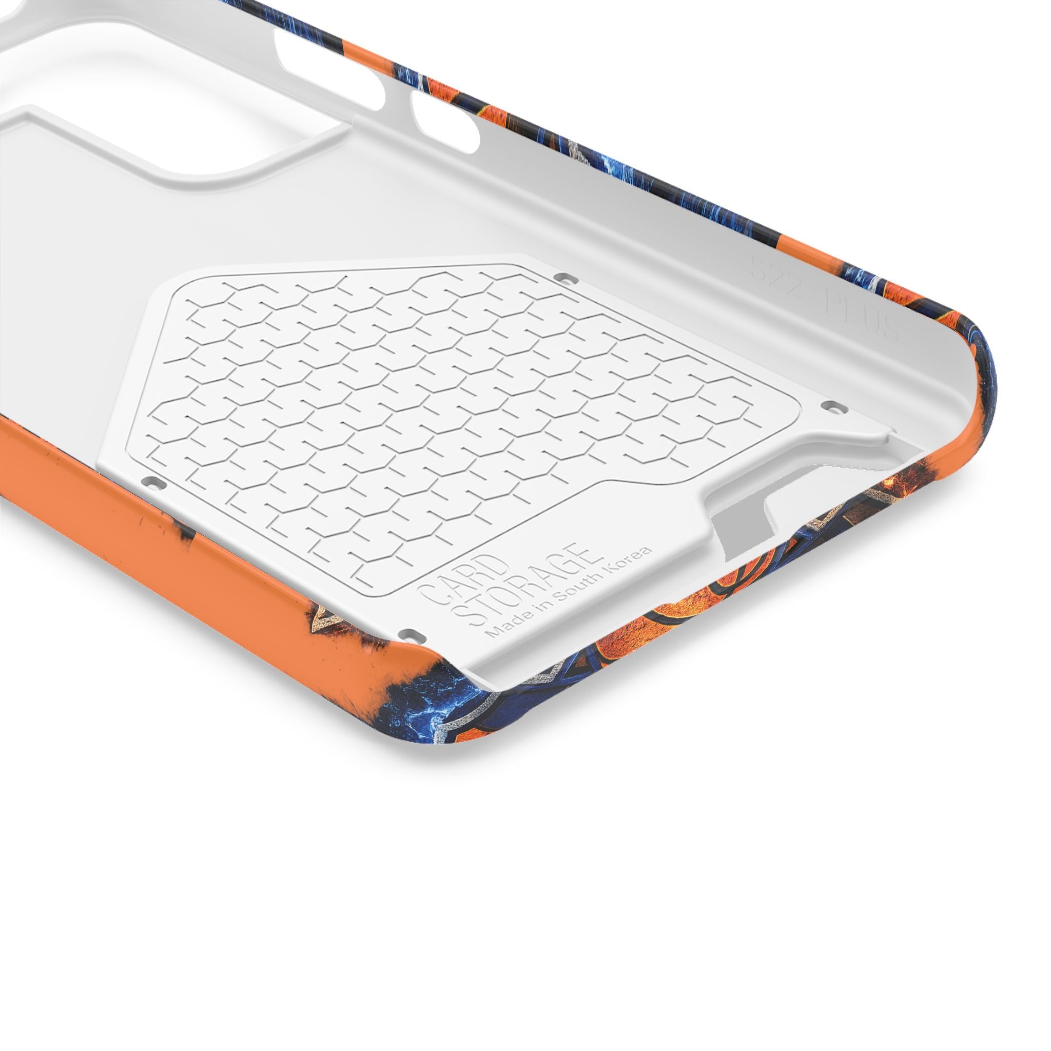 New York Knicks Card Holder Phone Case — Orange Team Logo Wallet Case