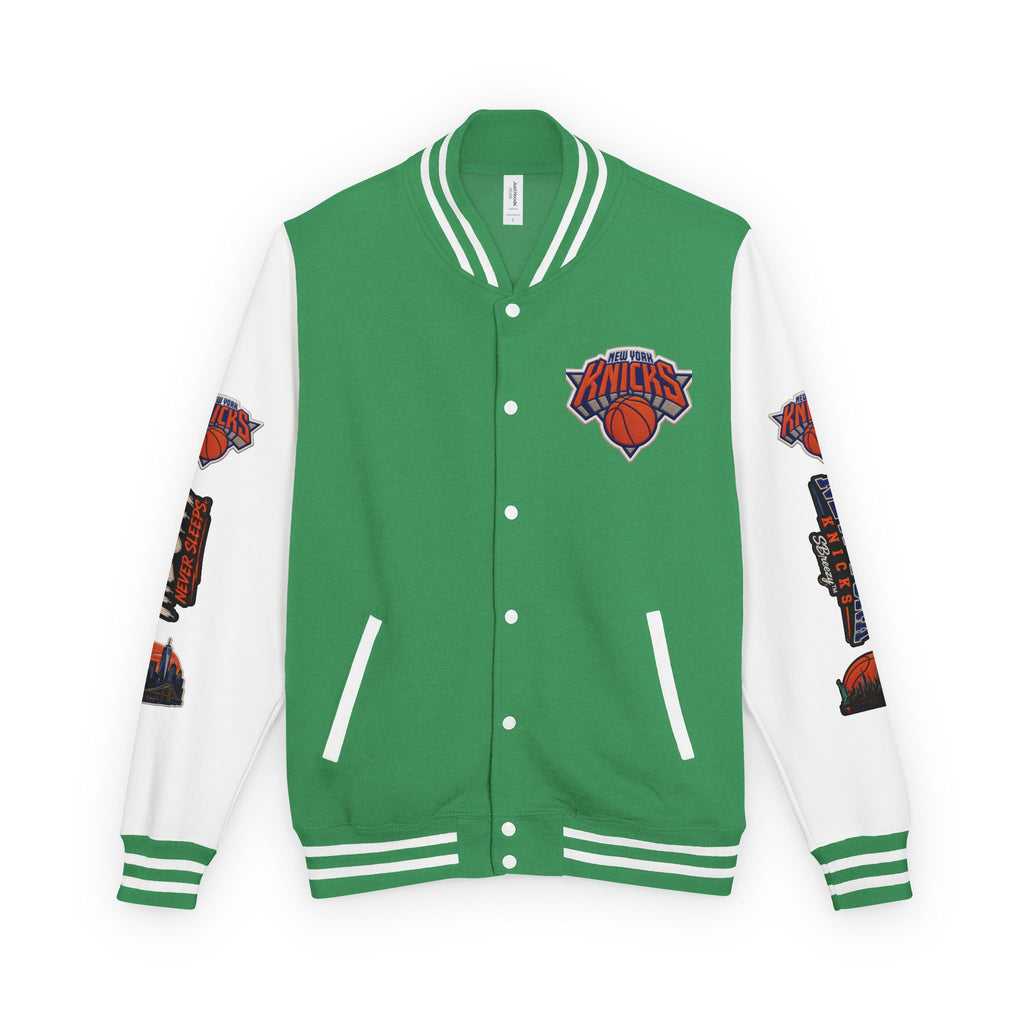 Letterman Jacket — 'The City Never Sleeps' New York Knicks Varsity Jacket
