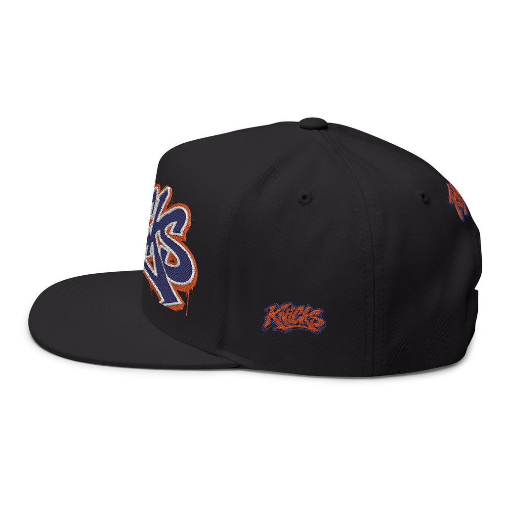Knicks Embroidered Flat Bill Cap