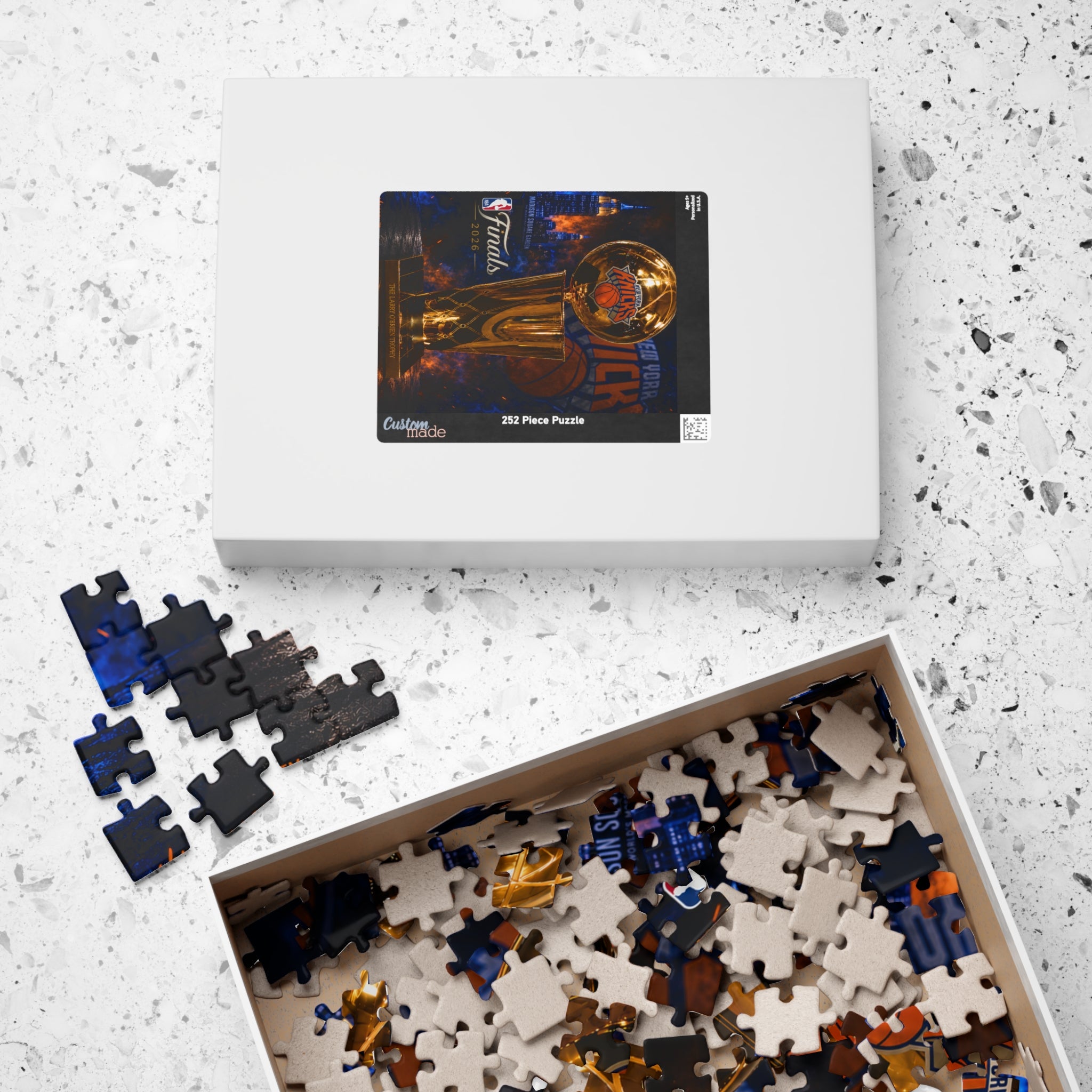 NBA Finals Trophy Puzzle — Basketball Championship Jigsaw (110/252/520/1014 pcs)
