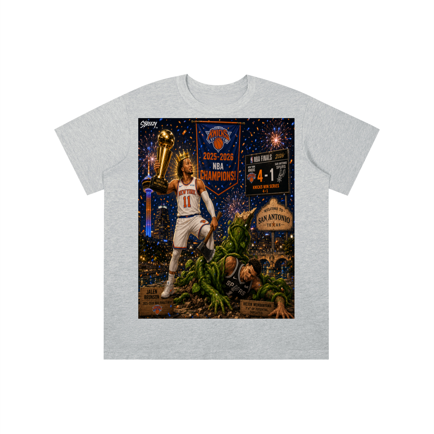 Jalen and the beanstalk alien Kids' T-shirt