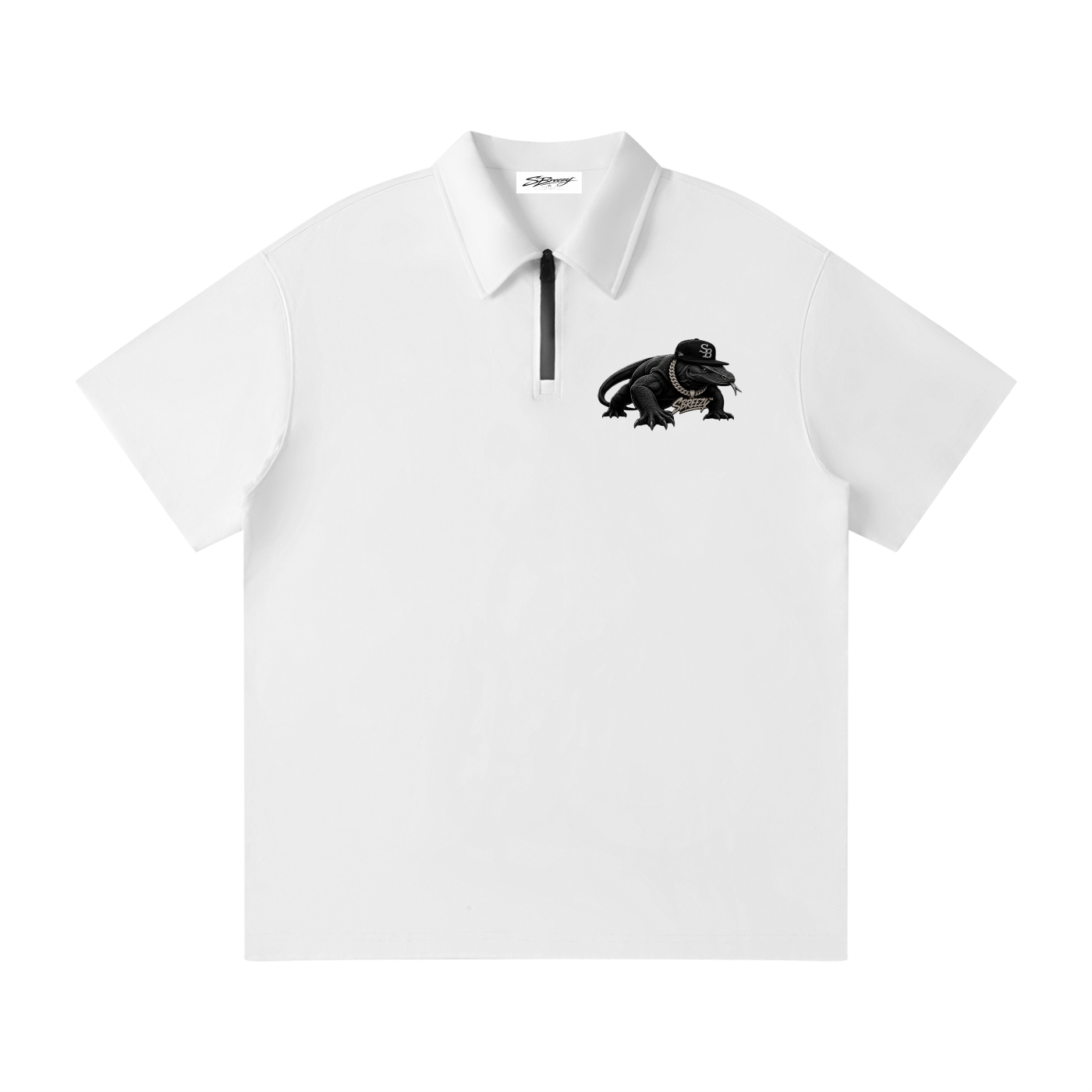 Sbreezy Komo Dragon Quarter-Zip Polo Shirt