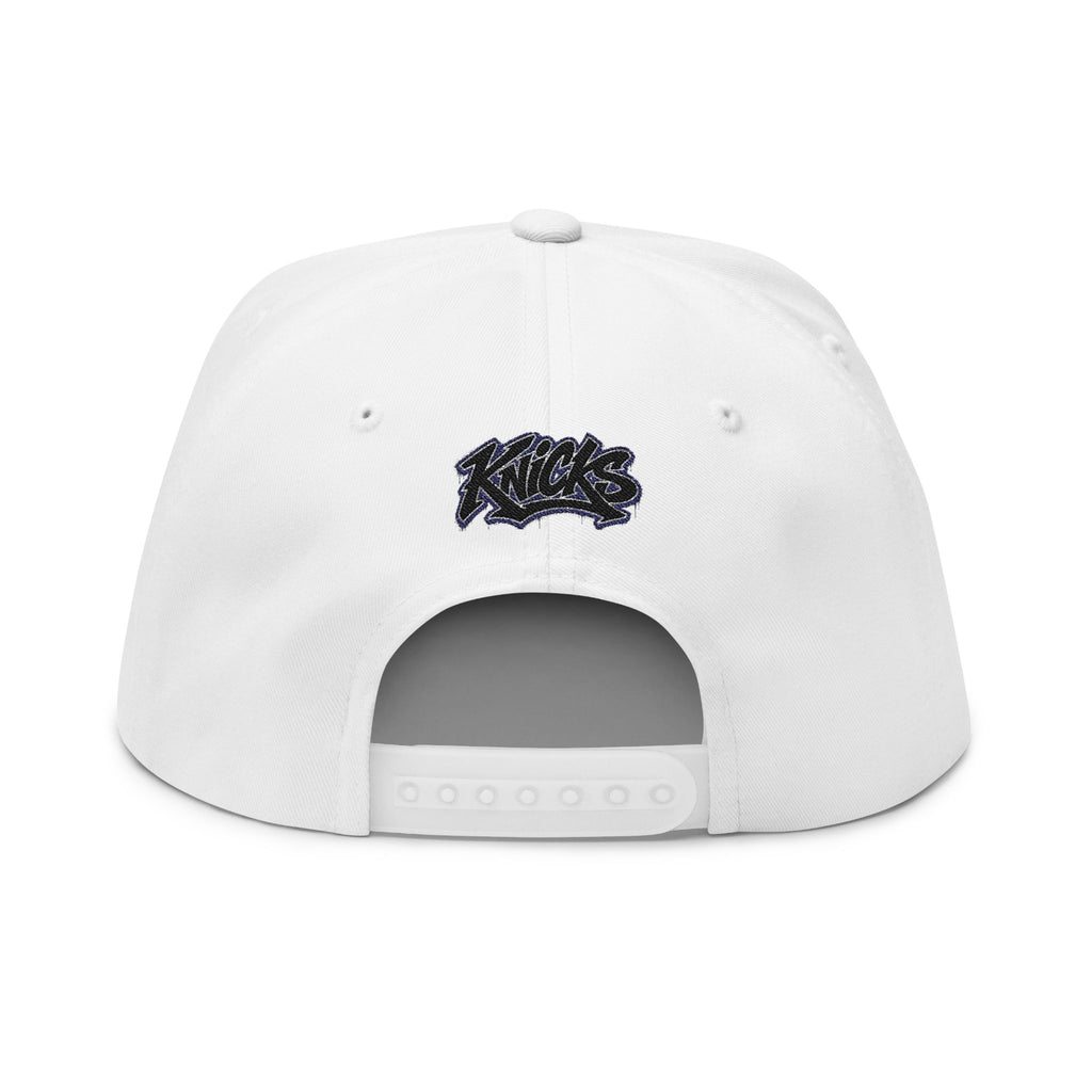 Knicks Embroidered Flat Bill Cap — Streetwear Snapback Hat