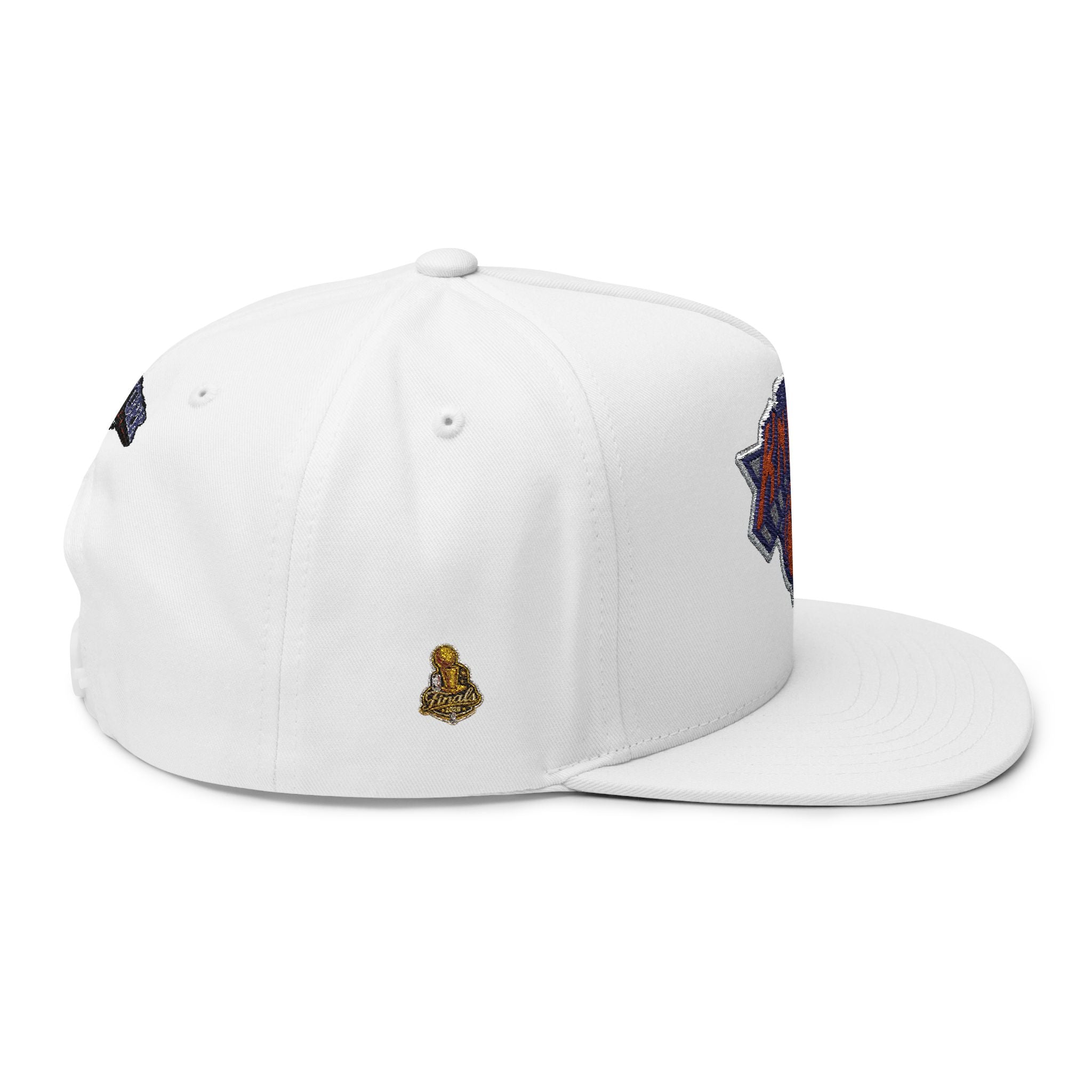 New York Knicks Embroidered Flat Bill Cap — NBA Basketball Snapback