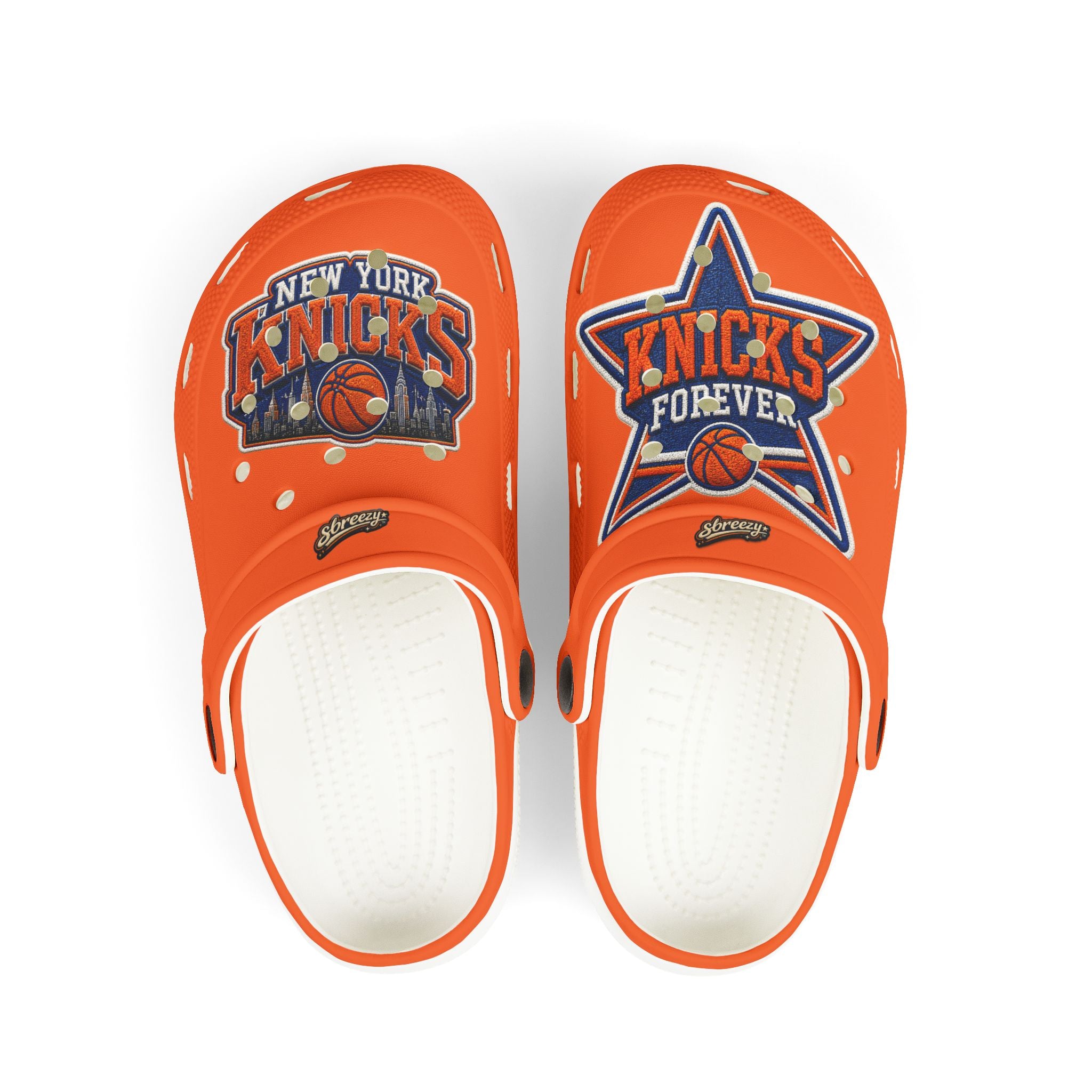 Kids Knicks Foam Clogs — New York Knicks “Knicks Forever” Basketball Slides