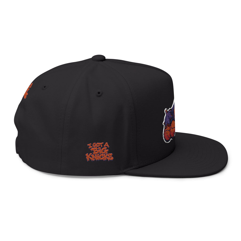 Embroidered Rocket Knicks Big Boy Flat Bill Cap