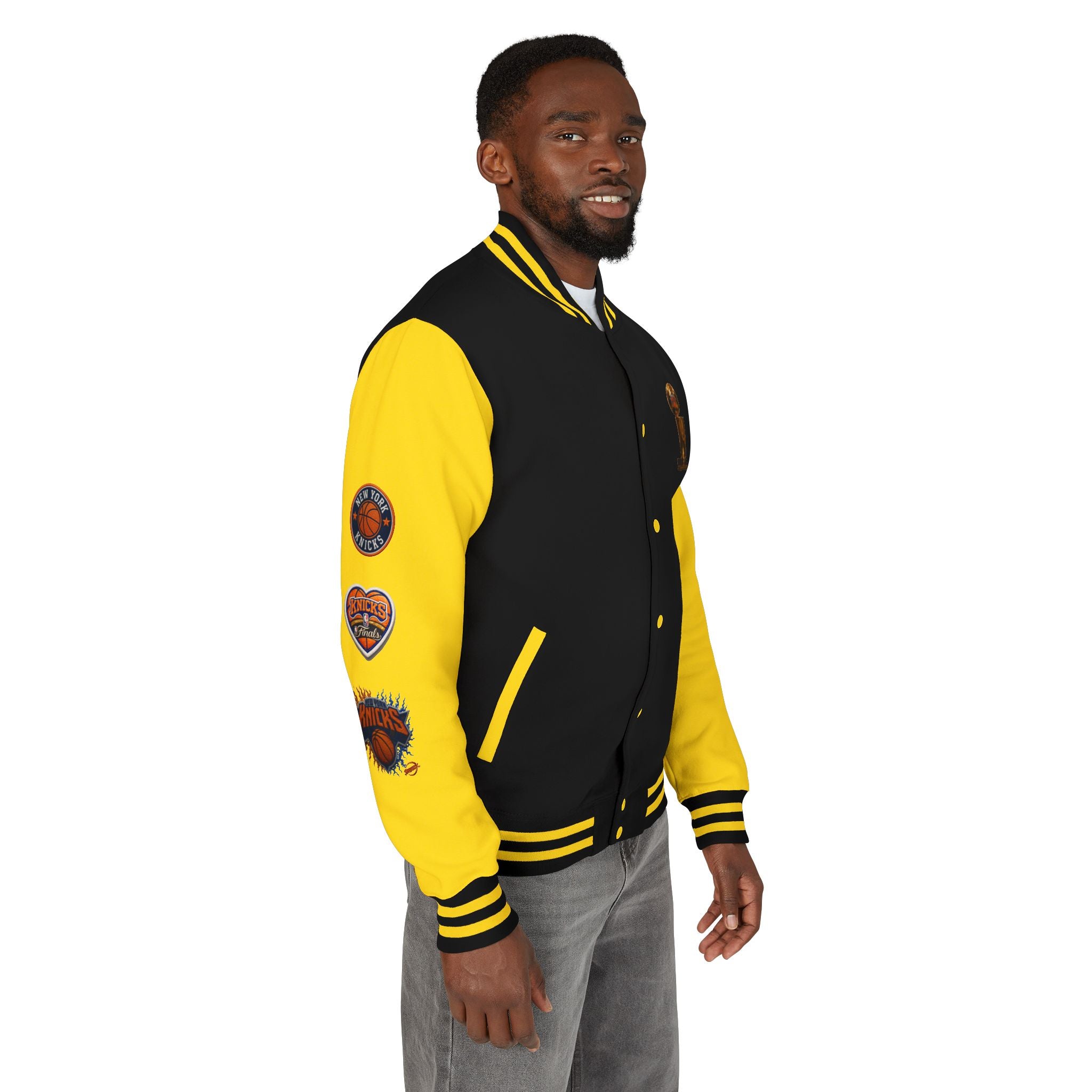 Knicks Patch Letterman Jacket — New York Basketball Varsity Jacket