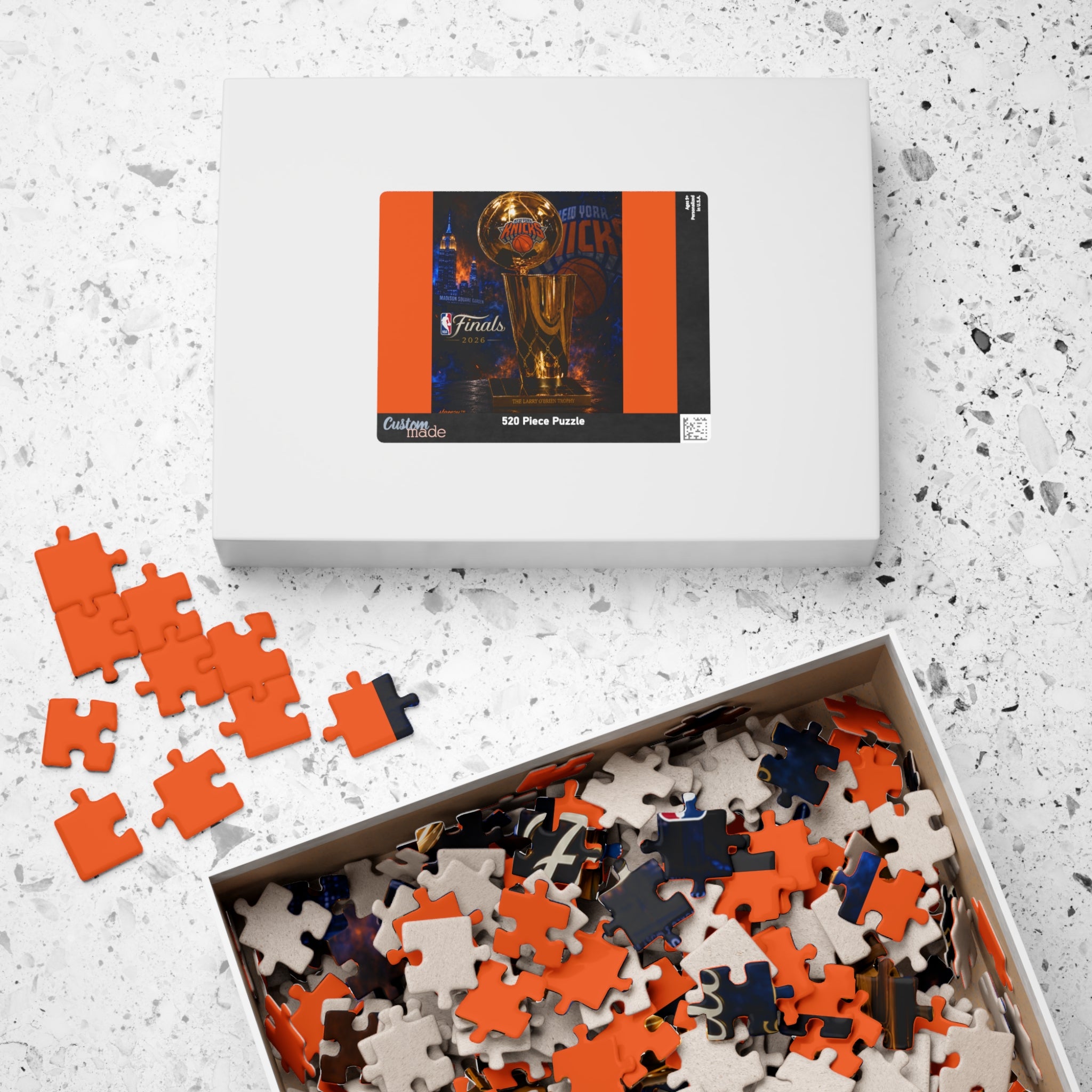 NBA Finals Trophy Puzzle — Basketball Championship Jigsaw (110/252/520/1014 pcs)