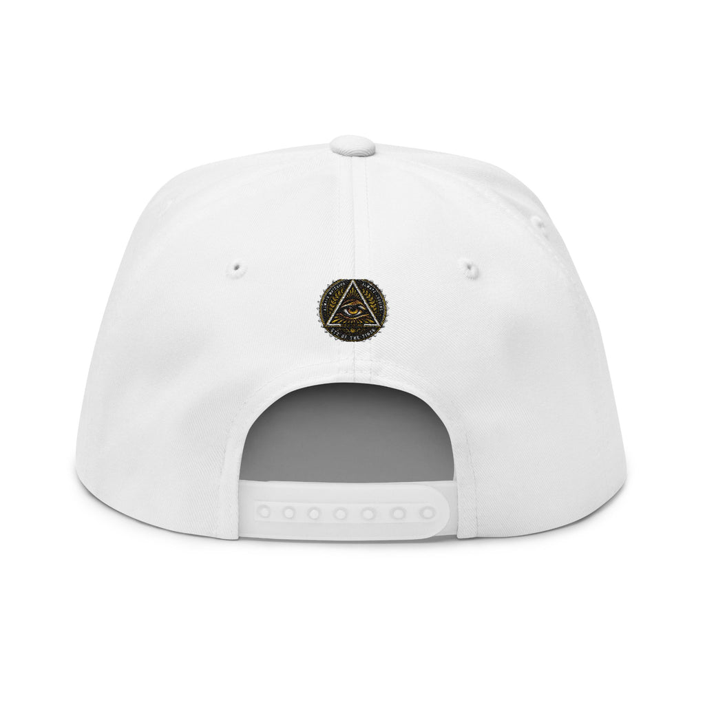 All-Seeing Eye Embroidered Flat Bill Cap — "KNICKS LIFE" Streetwear Snapback
