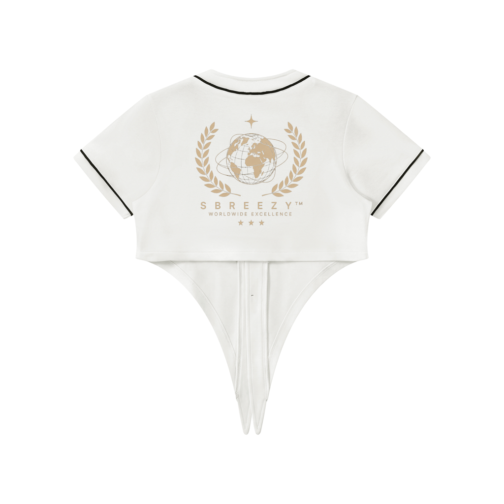 Sbreezy World Women's Piping Baseball Jersey