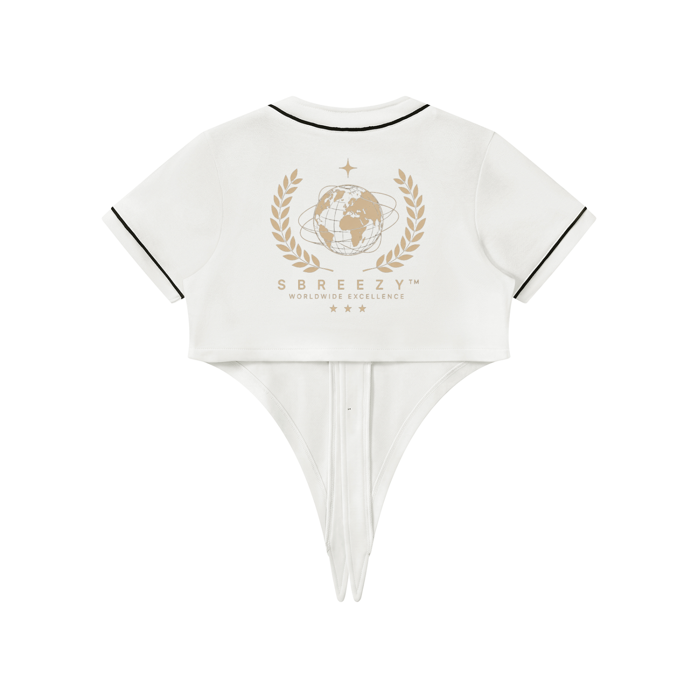 Sbreezy World Women's Piping Baseball Jersey