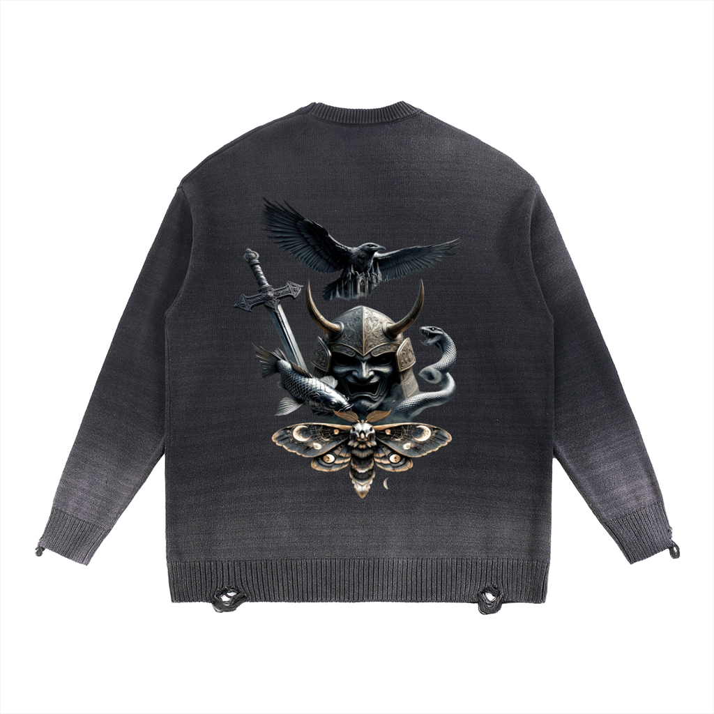 Sbreezy Samurai Ripped Crewneck sweater