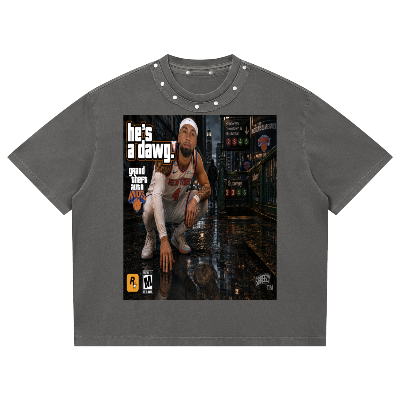 He's a dawg Studded T-Shirt