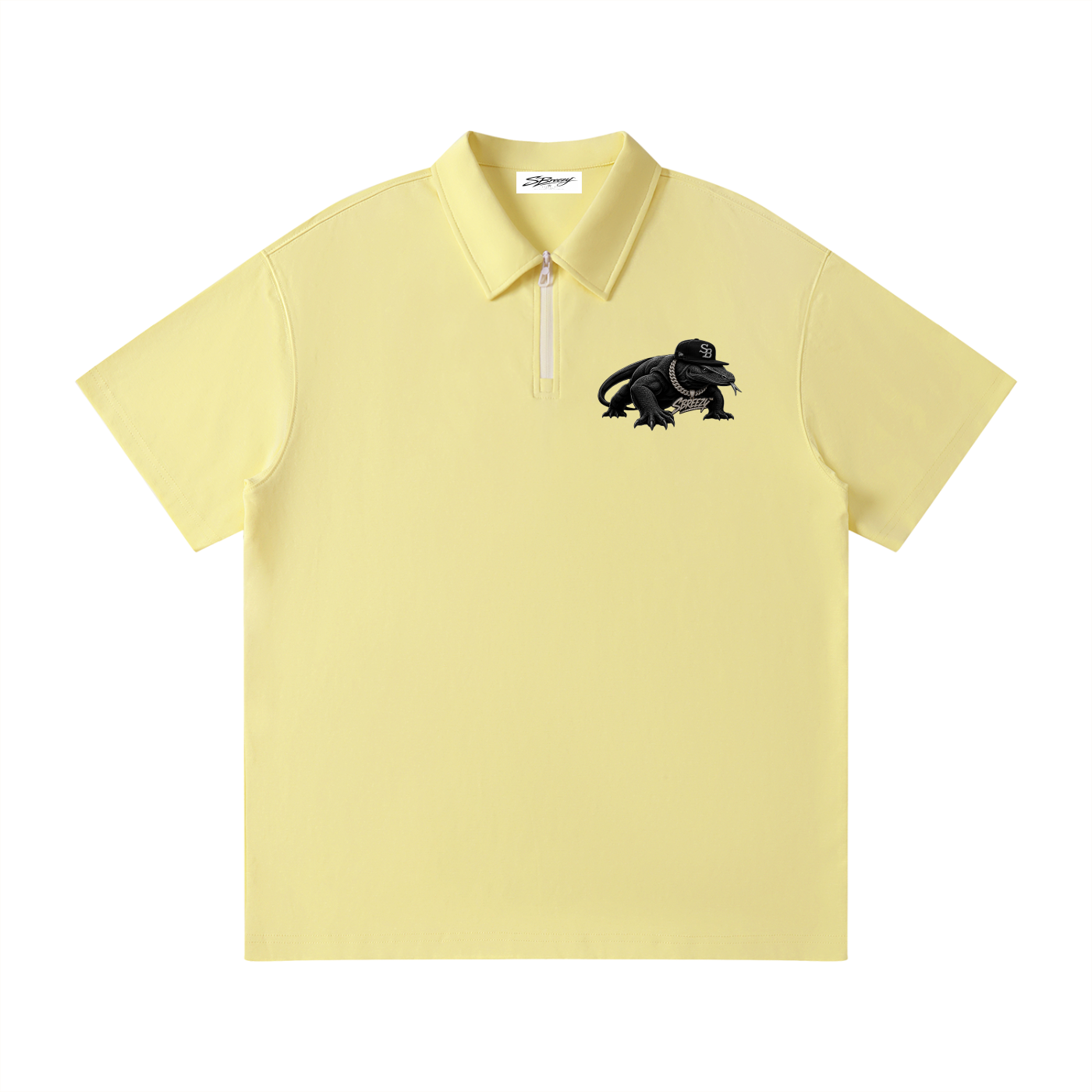 Sbreezy Komo Dragon Quarter-Zip Polo Shirt