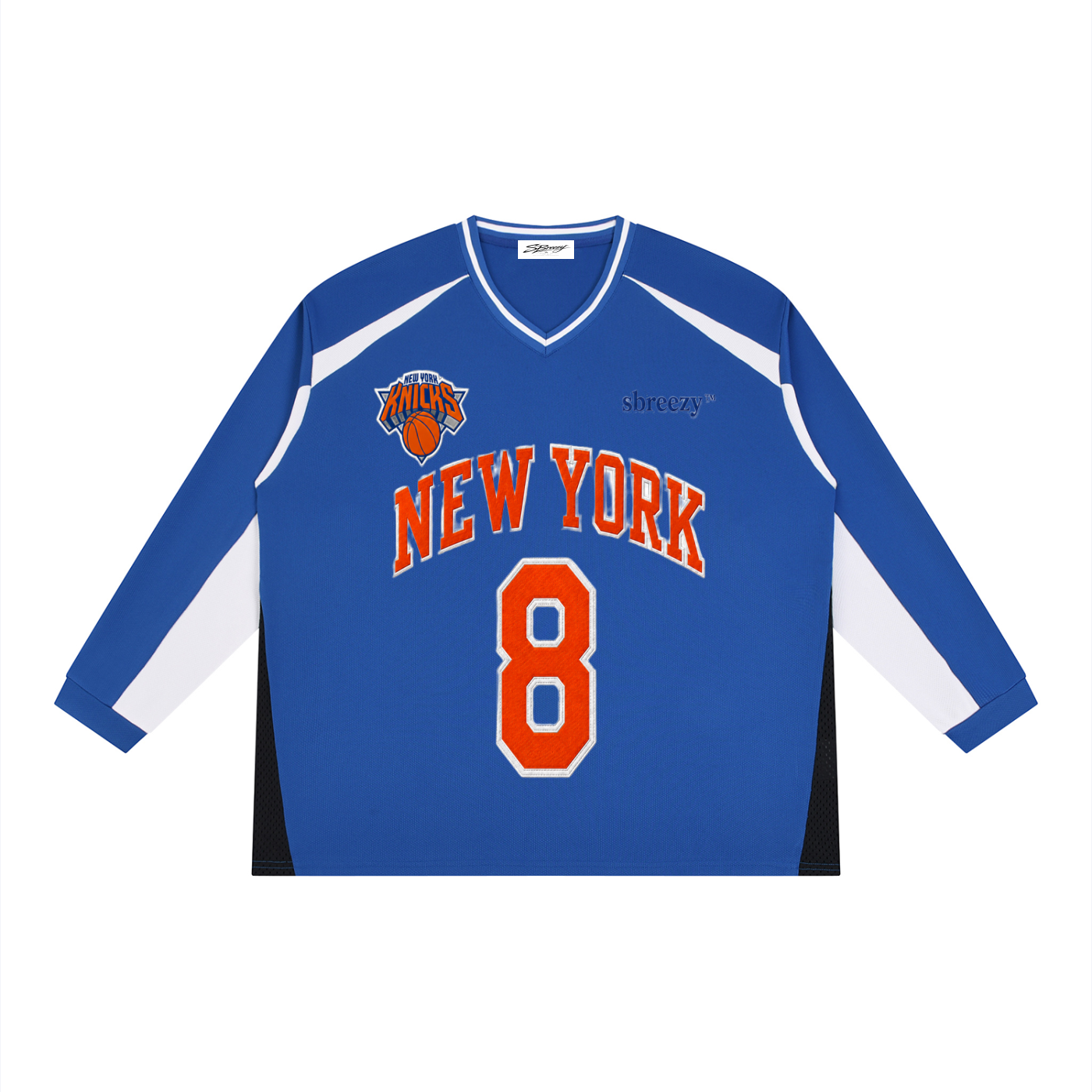 Sbreezy OG Knicks Block Long Sleeve Jersey