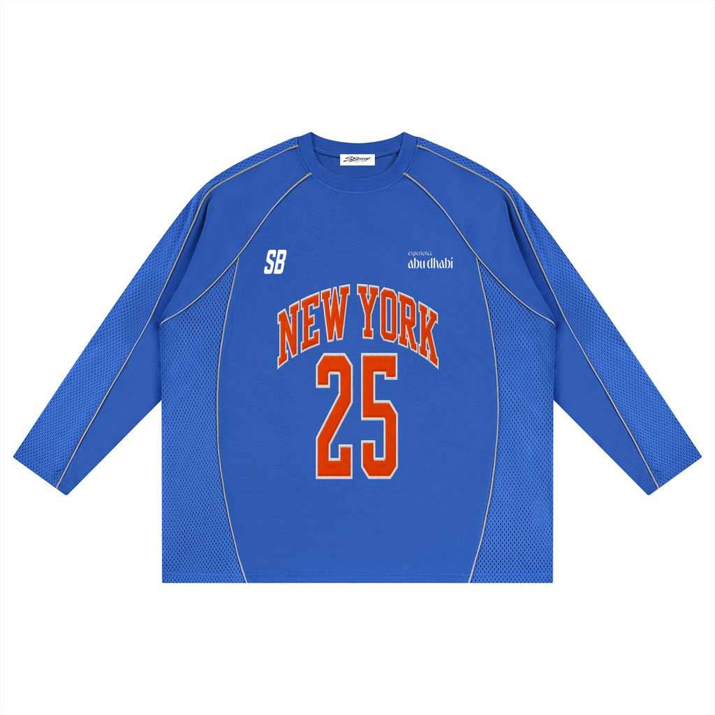 MIKAL BRIDGES Sbreezy Knicks Paneled Raglan Soccer Jersey