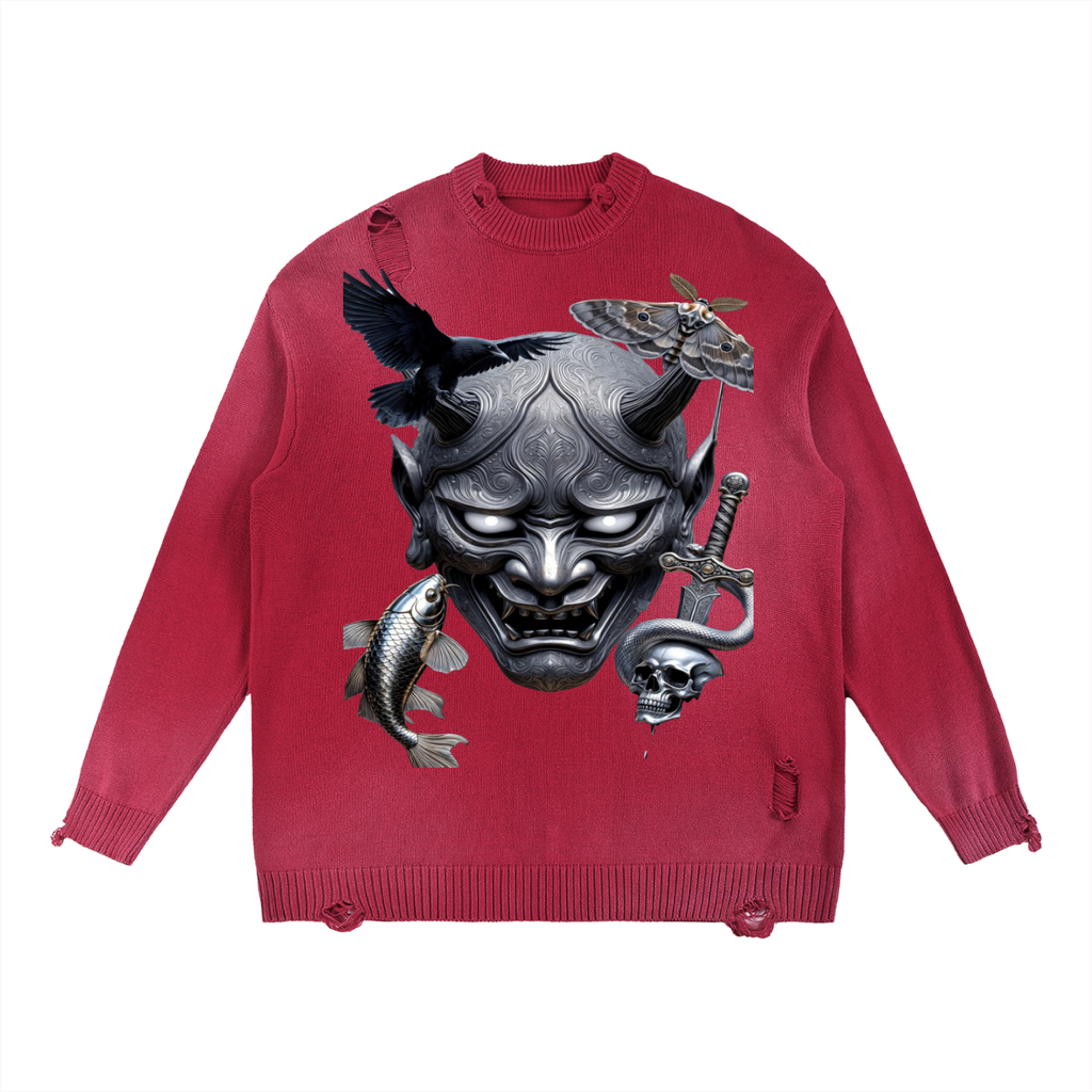 Sbreezy Samurai Ripped Crewneck sweater