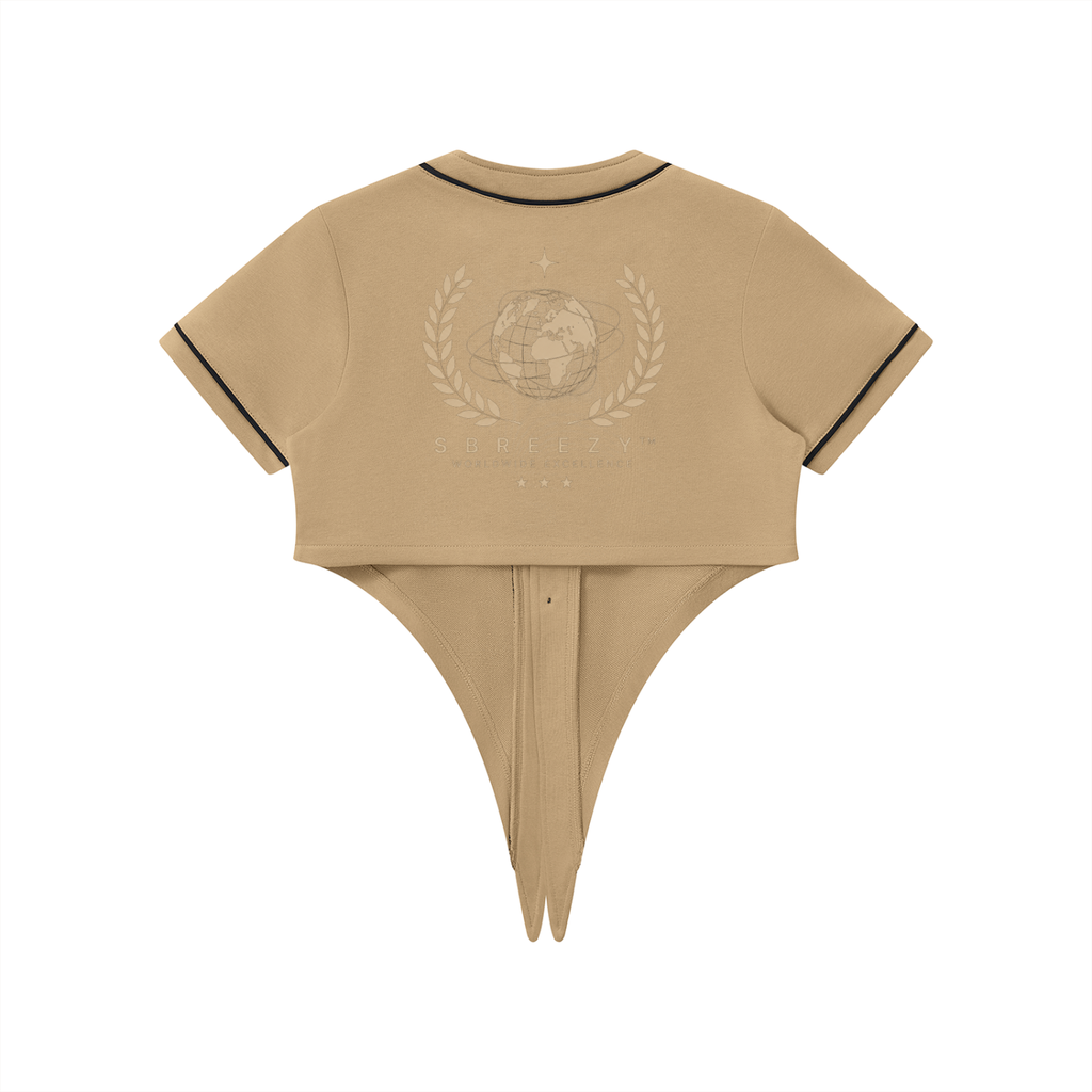 Sbreezy World Women's Piping Baseball Jersey