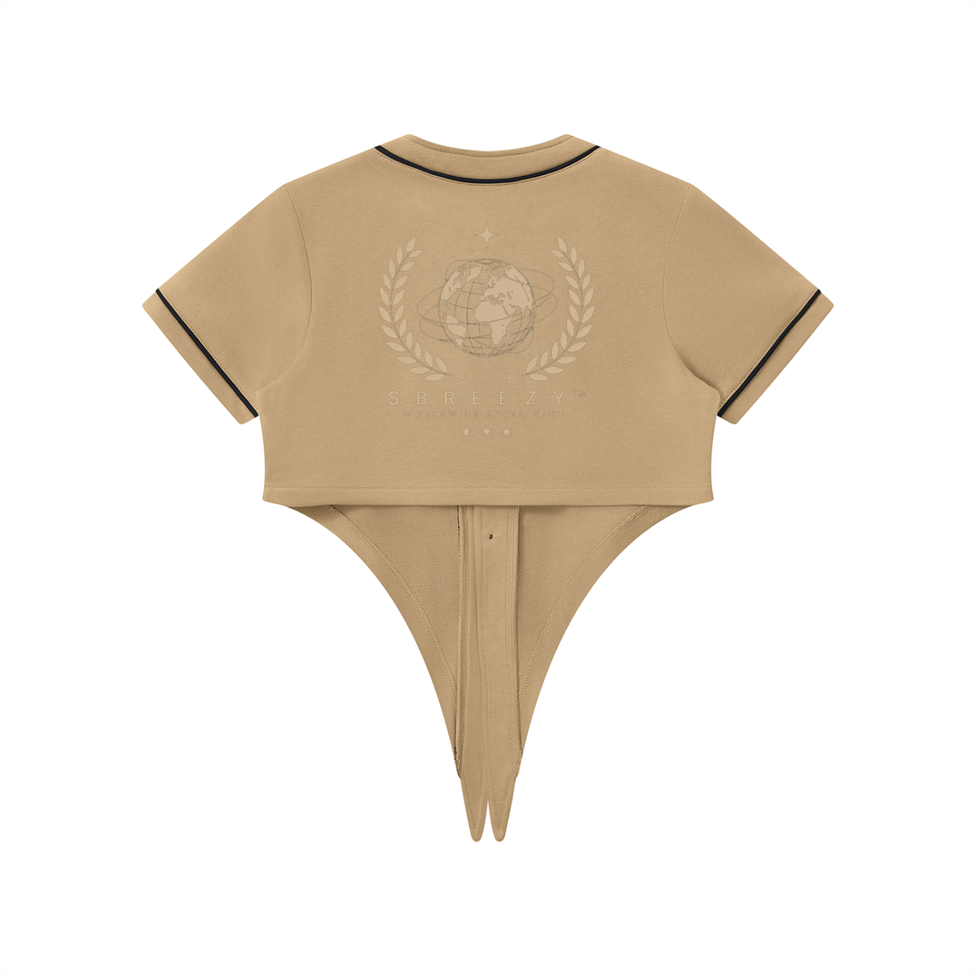 Sbreezy World Women's Piping Baseball Jersey