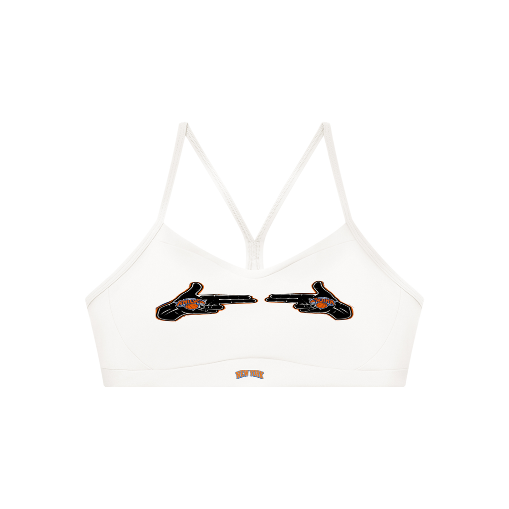 Knicks Women's Tight Cropped Sports Bra