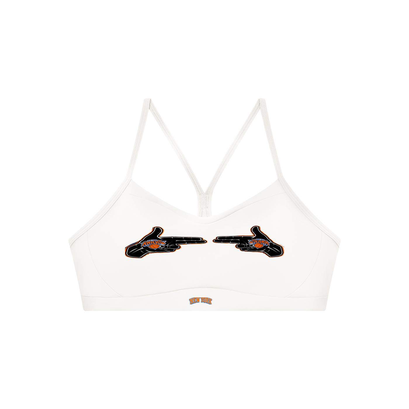 Knicks Women's Tight Cropped Sports Bra