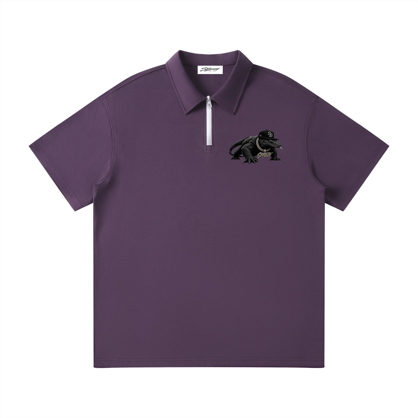 Sbreezy Komo Dragon Quarter-Zip Polo Shirt