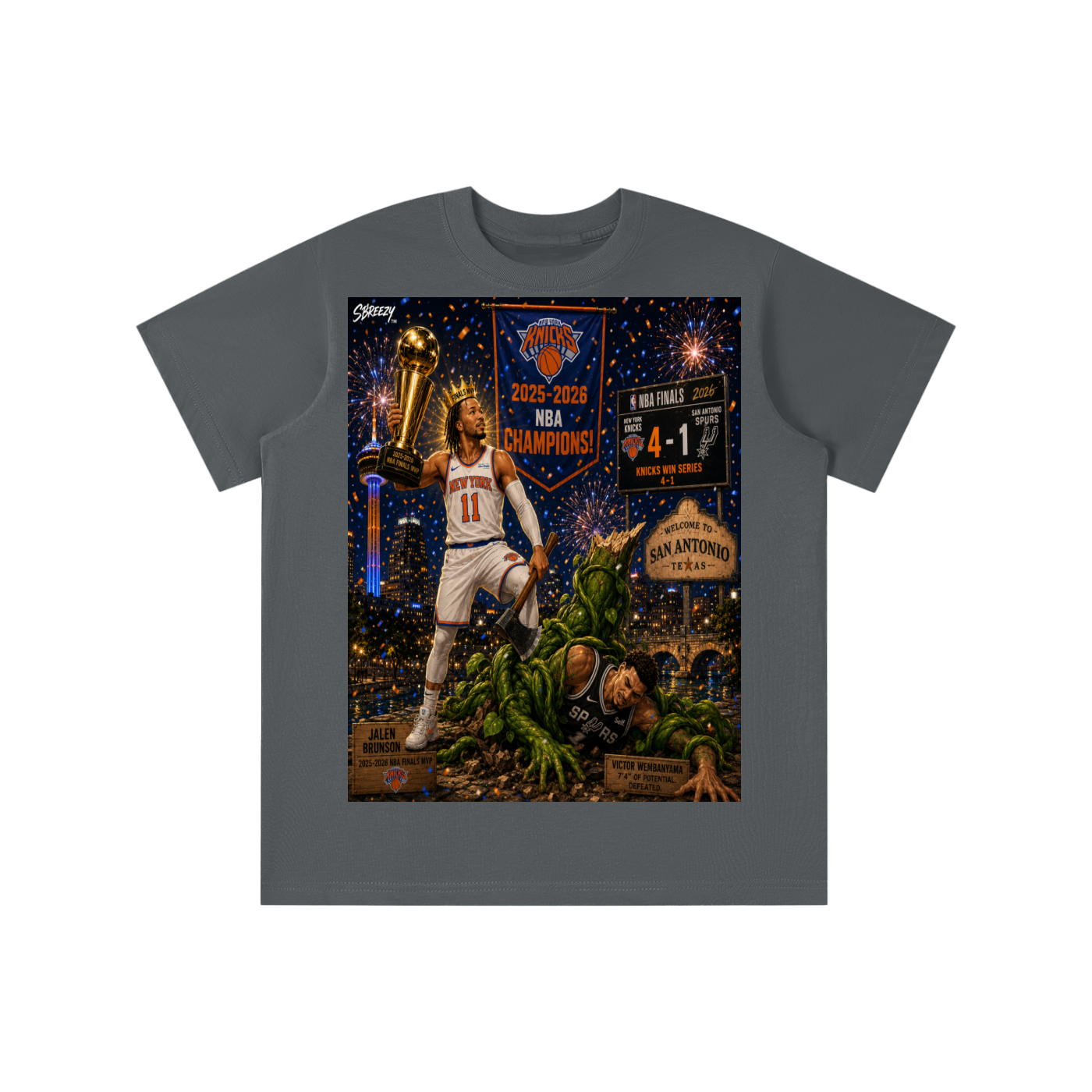 Jalen and the beanstalk alien Kids' T-shirt