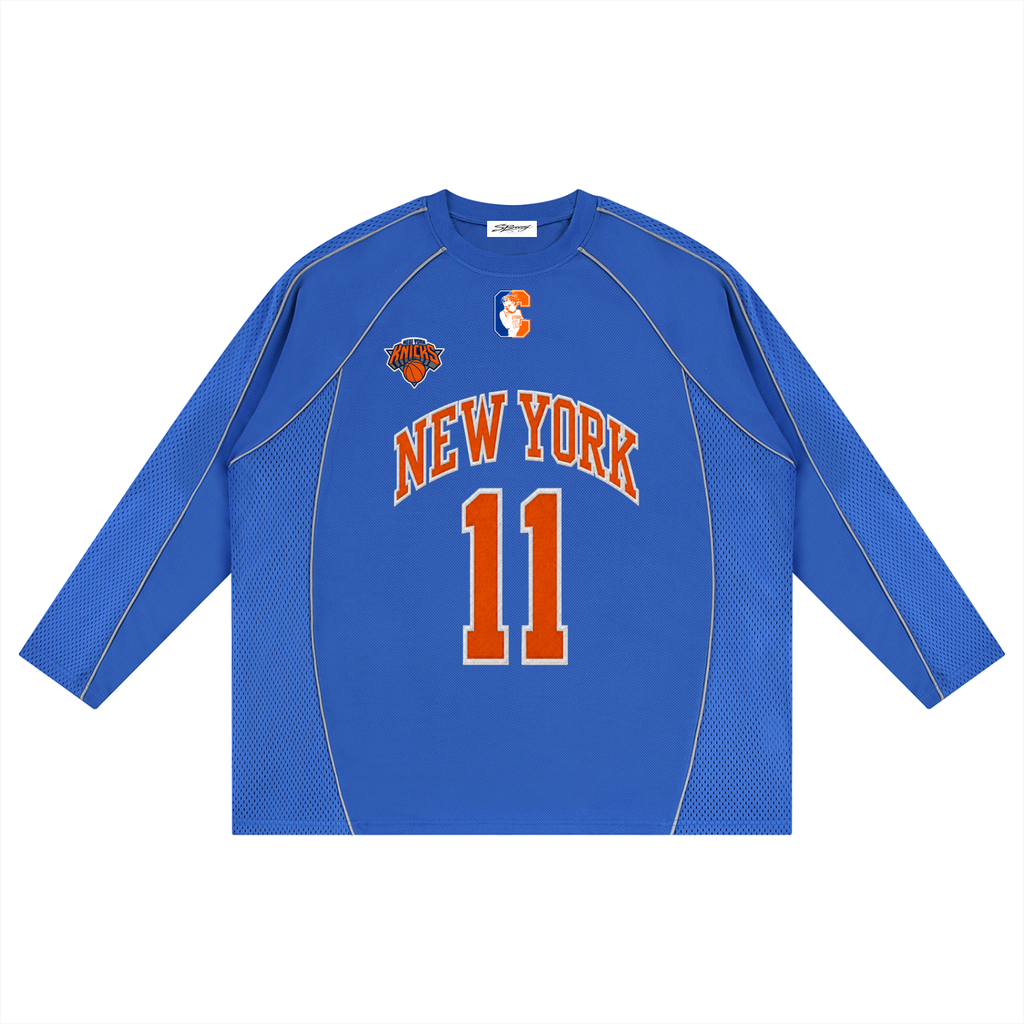 My cap Jalen Brunson Sbreezy Knicks Paneled Raglan Soccer Jersey