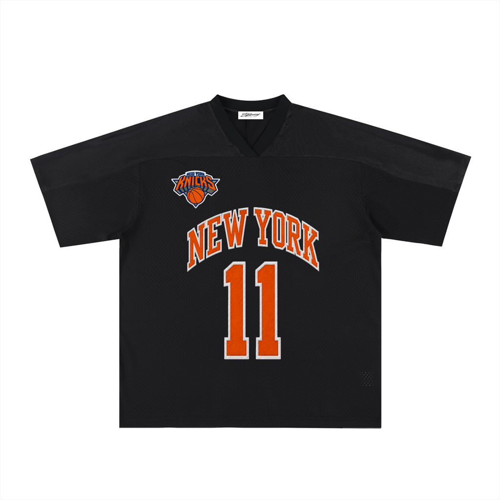 Sbreezy Knicks Jalen Brunson football Jersey